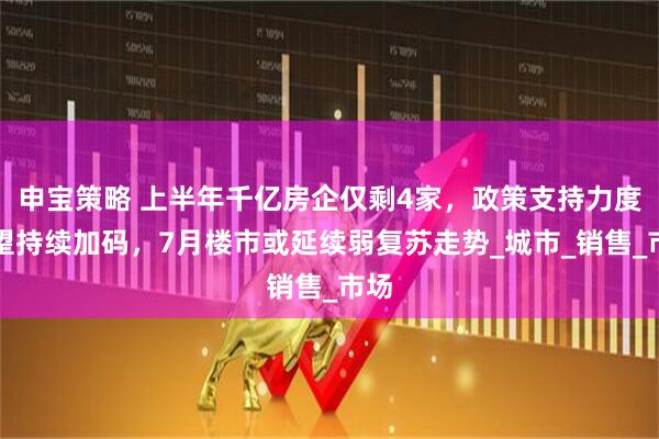 申宝策略 上半年千亿房企仅剩4家，政策支持力度有望持续加码，7月楼市或延续弱复苏走势_城市_销售_市场