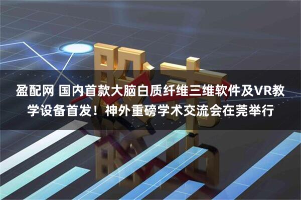 盈配网 国内首款大脑白质纤维三维软件及VR教学设备首发!神外重磅学术交流会在莞举行