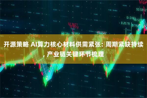 开源策略 AI算力核心材料供需紧张: 周期紧缺持续, 产业链关键环节梳理